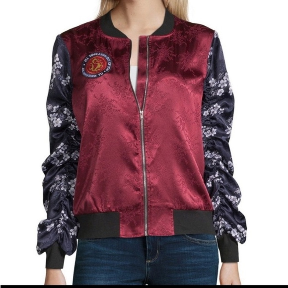 Disney Princess Mulan Satin Bomber Jacket